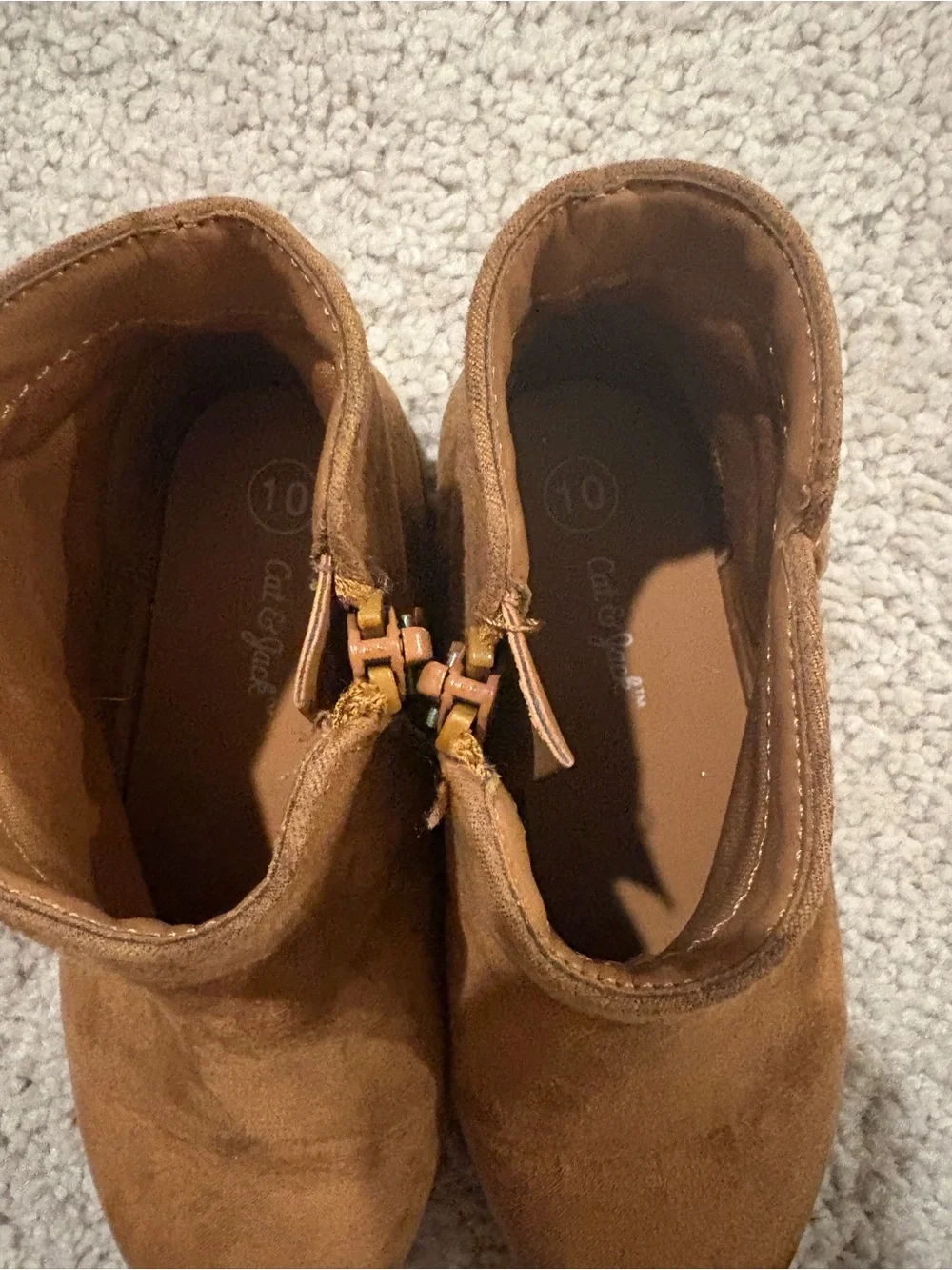 Cat & Jack Kids Suede Ankle Boots in Tan